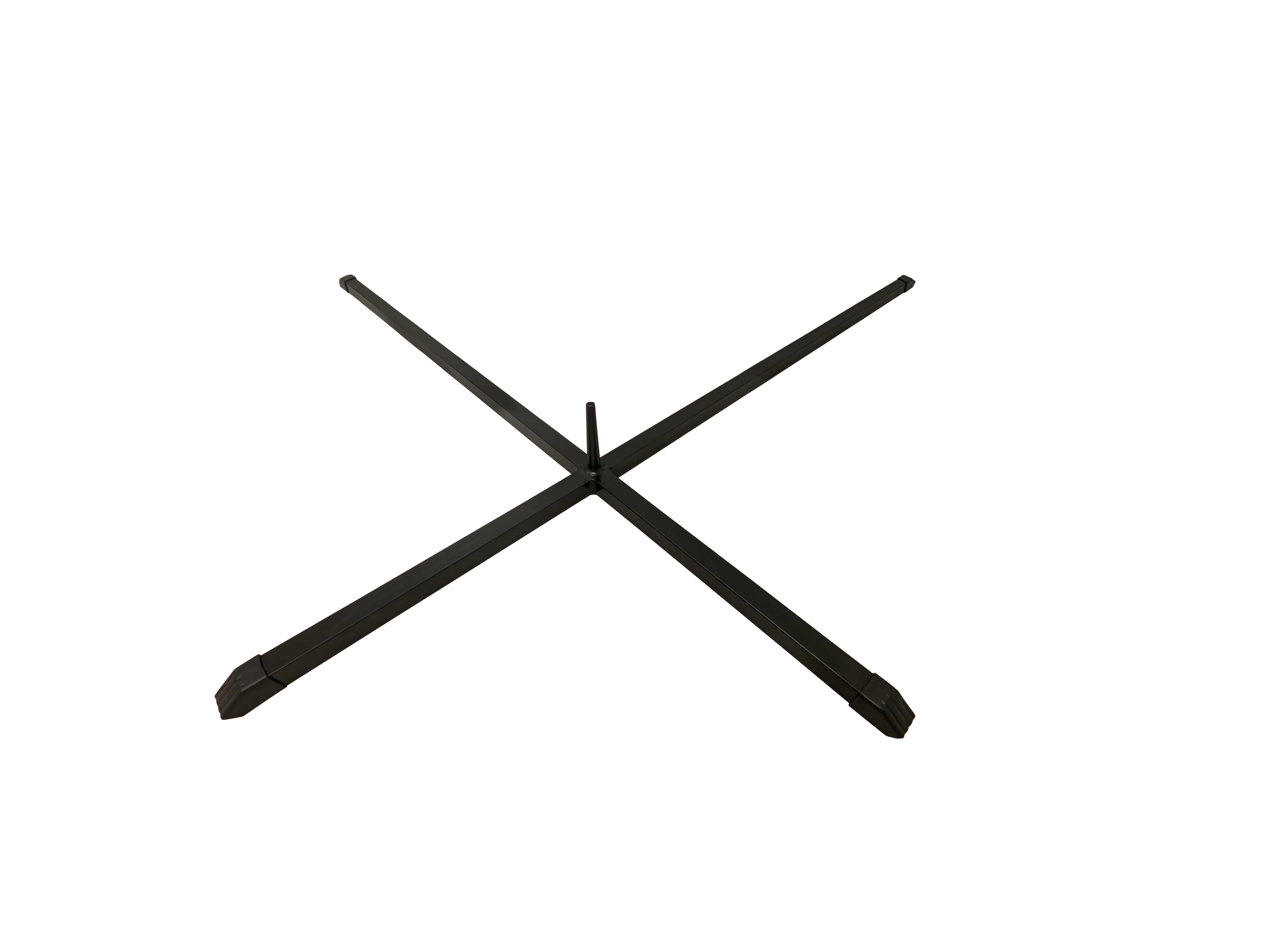 Single stand, steel - 74,5 cm, black powder coated including accidend protector (1 set)