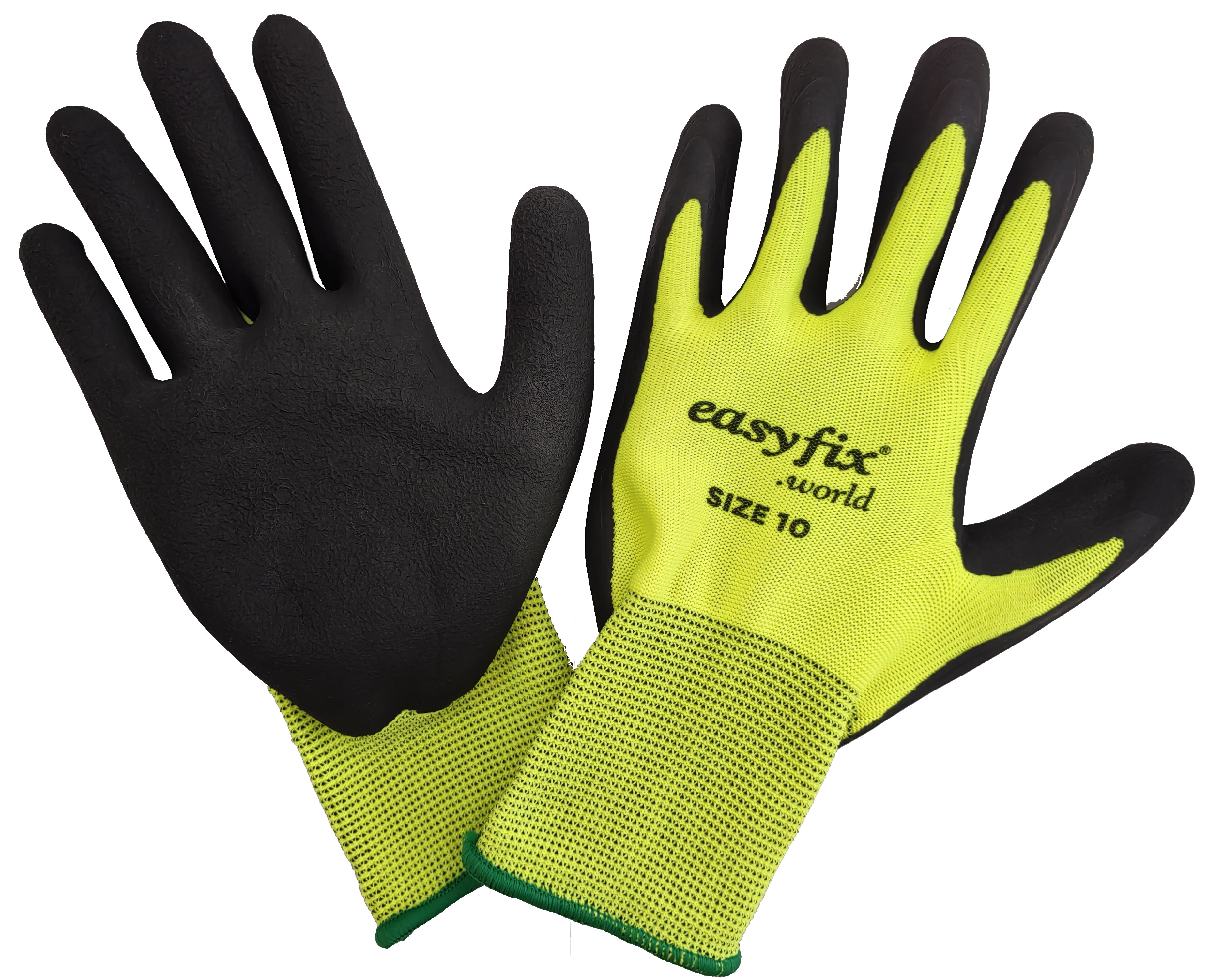 Easyfix work gloves, size 10 (green)