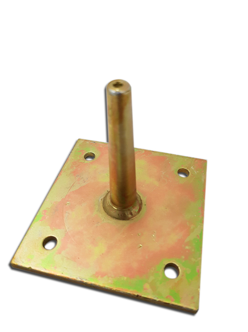 Pin with plate