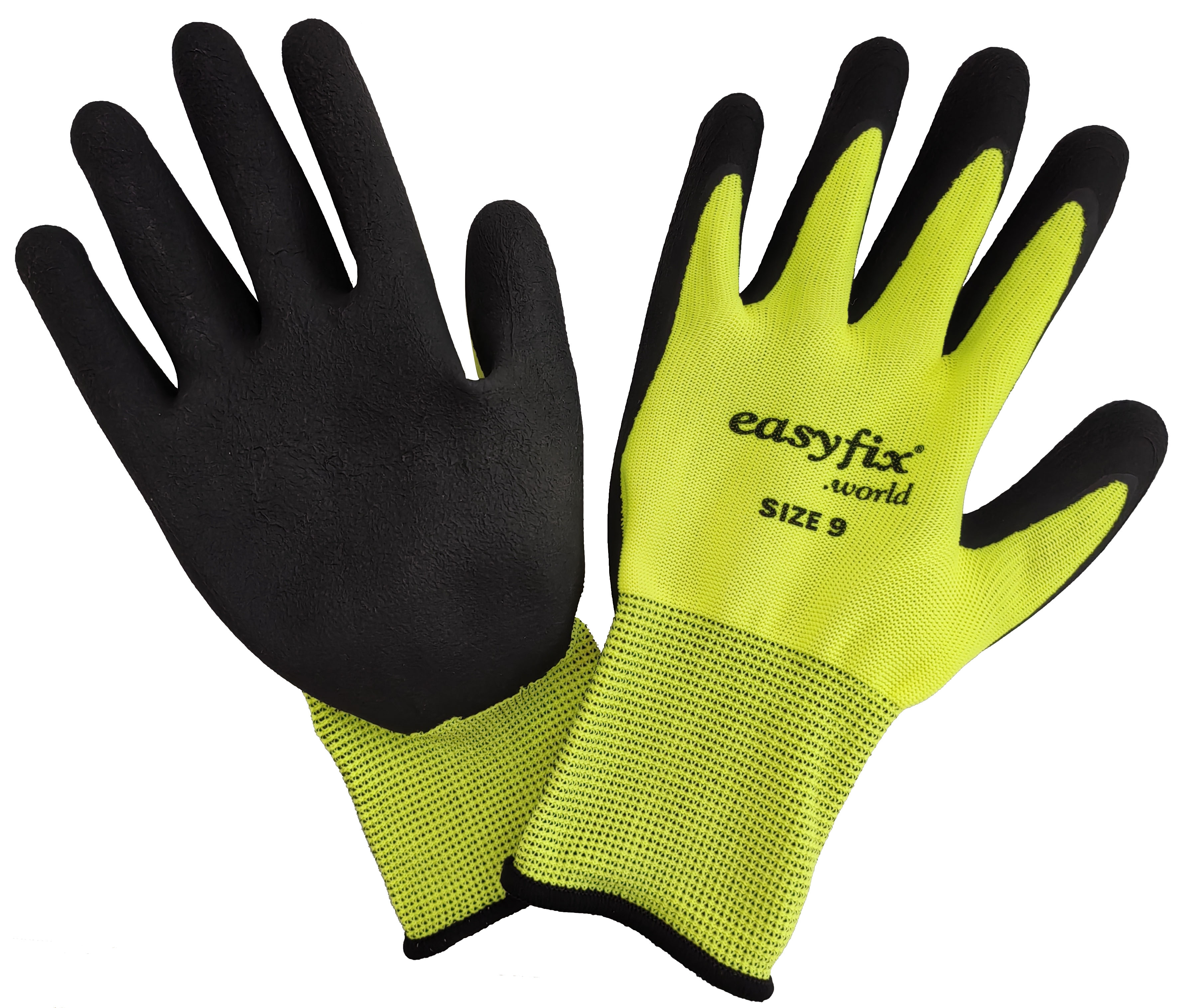 Easyfix work gloves, size 9 (black)
